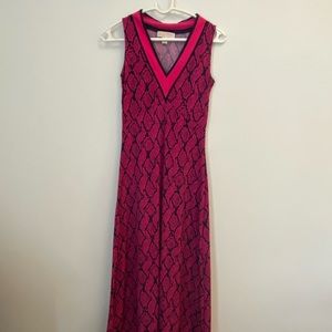 Michael Kors Pink Snakeskin Maxi dress